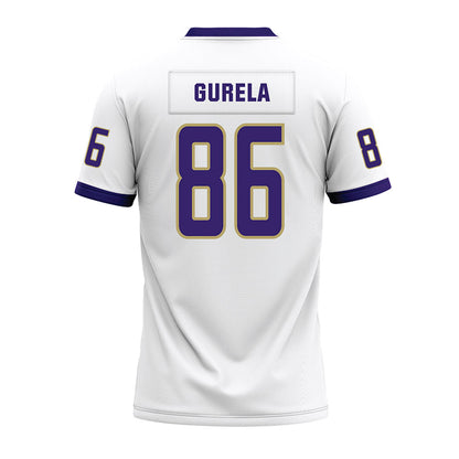 JMU - NCAA Football : Ethan Gurela - White Premium Football Jersey-1