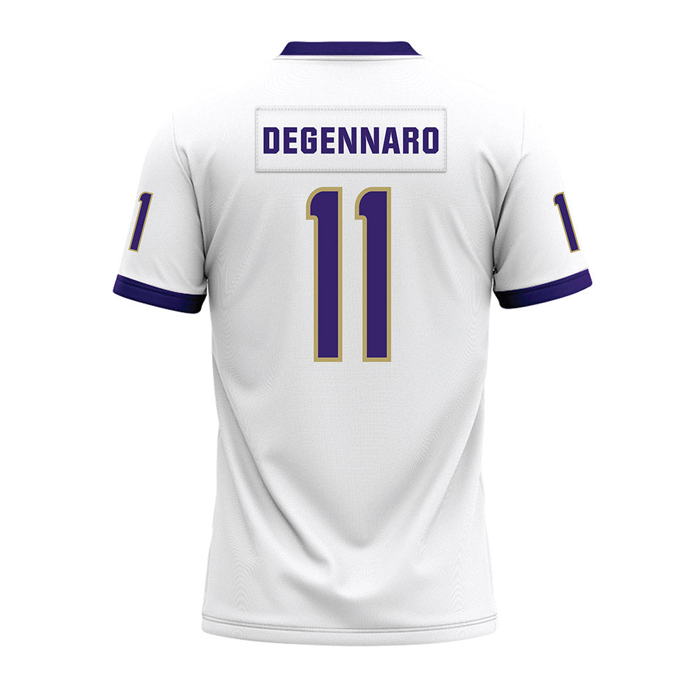 JMU - NCAA Football : Nick DeGennaro - White Premium Football Jersey-1