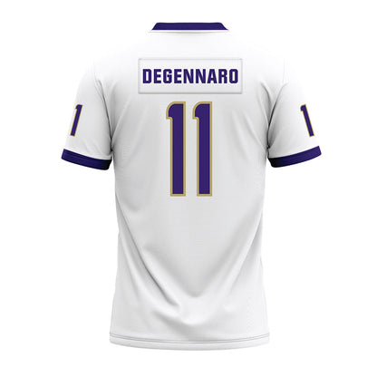 JMU - NCAA Football : Nick DeGennaro - White Premium Football Jersey-1
