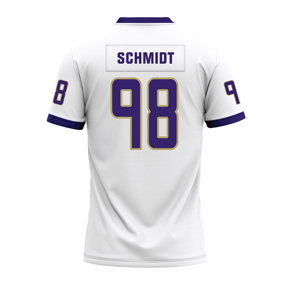 JMU - NCAA Football : Turner Schmidt - White Premium Football Jersey-1