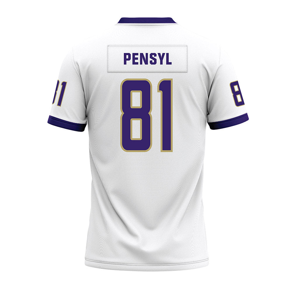 JMU - NCAA Football : Chase Pensyl - White Premium Football Jersey-1