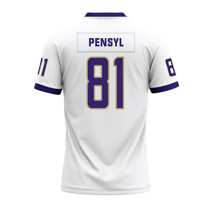 JMU - NCAA Football : Chase Pensyl - White Premium Football Jersey-1