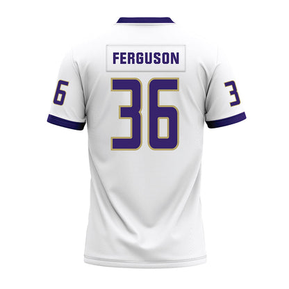 JMU - NCAA Football : Milton Ferguson - White Premium Football Jersey-1