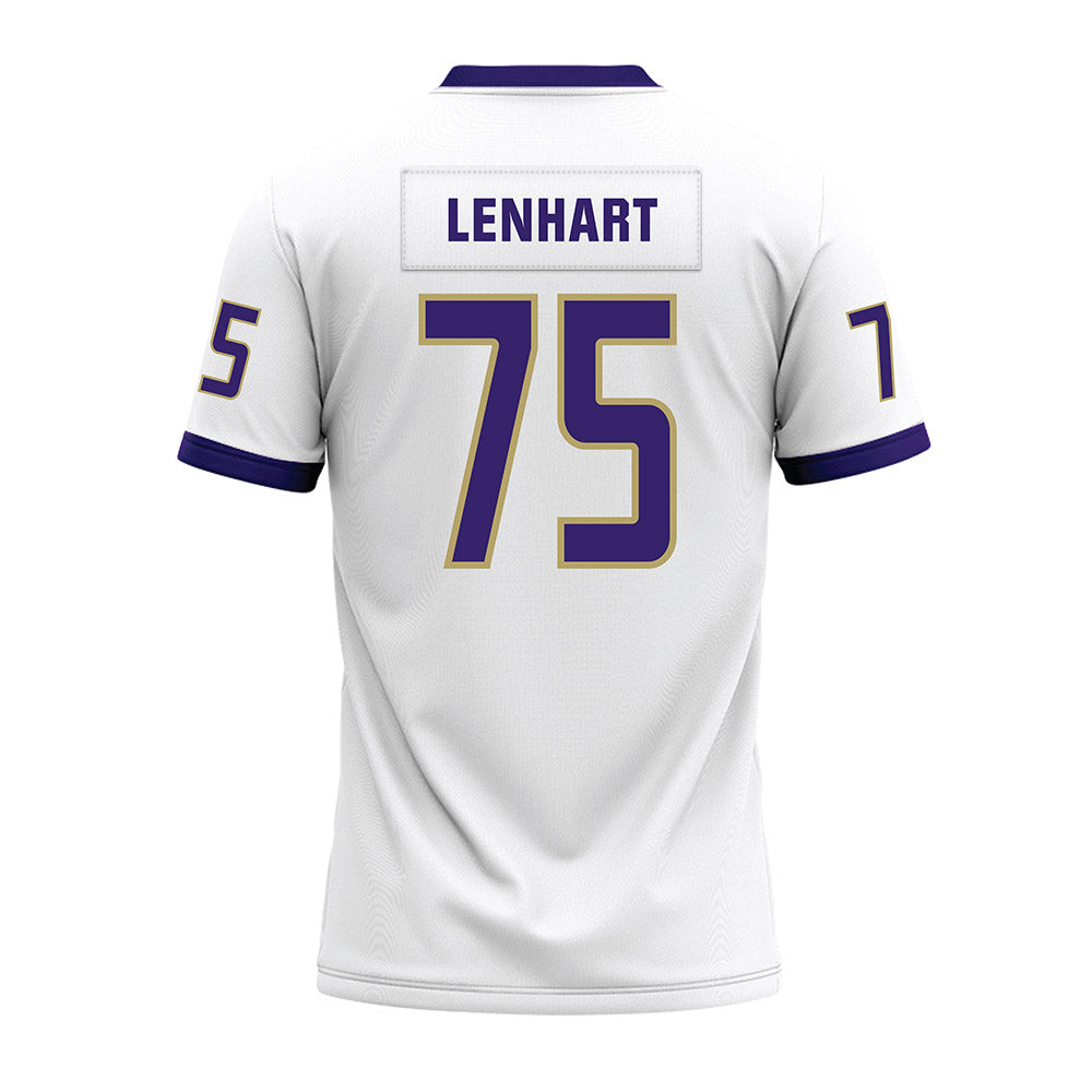 JMU - NCAA Football : Kyle Lenhart - White Premium Football Jersey-1