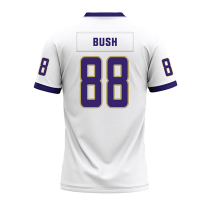 JMU - NCAA Football : Kells Bush - White Premium Football Jersey-1