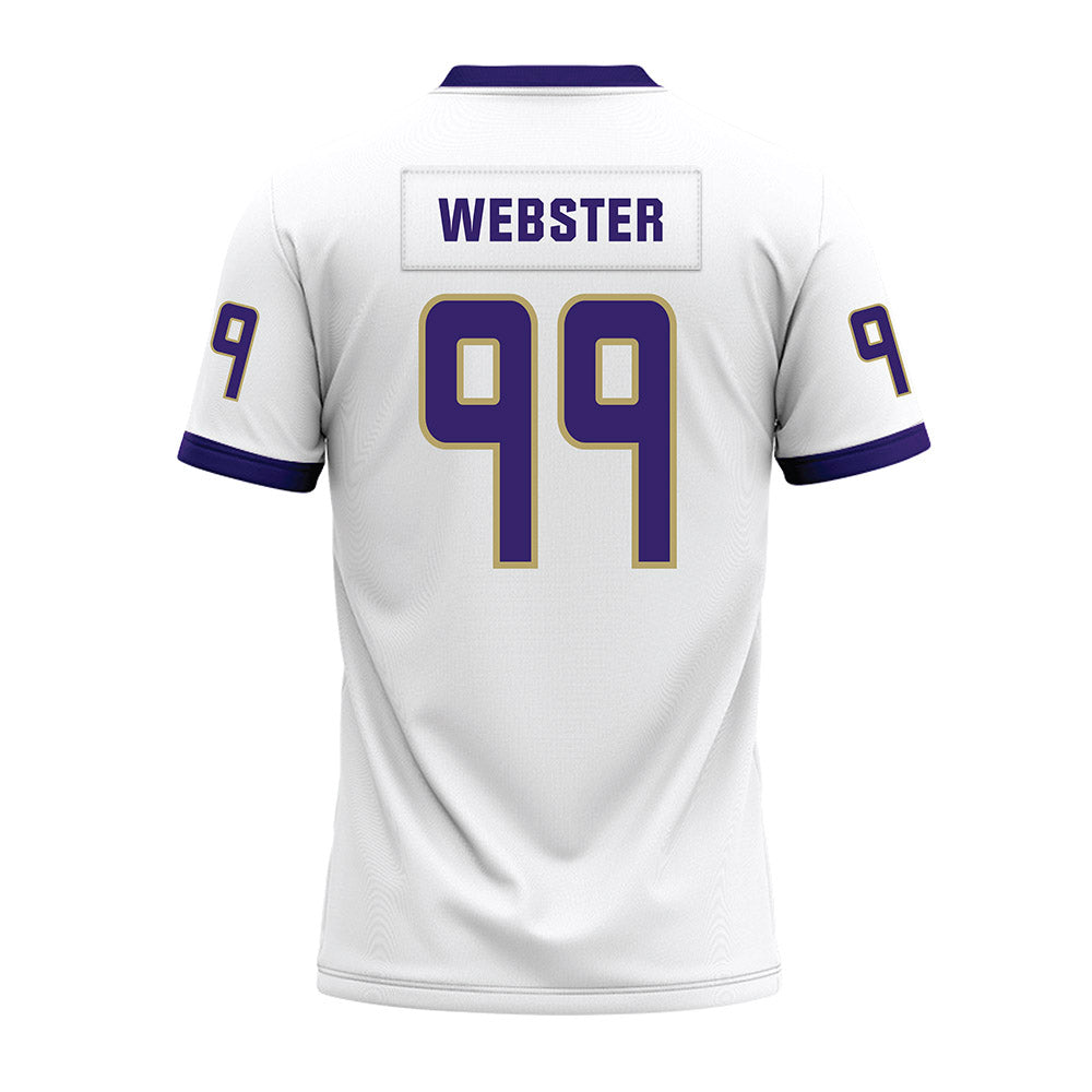 JMU - NCAA Football : Cole Webster - White Premium Football Jersey-1