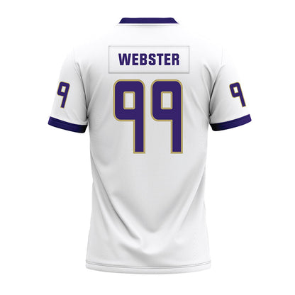 JMU - NCAA Football : Cole Webster - White Premium Football Jersey-1