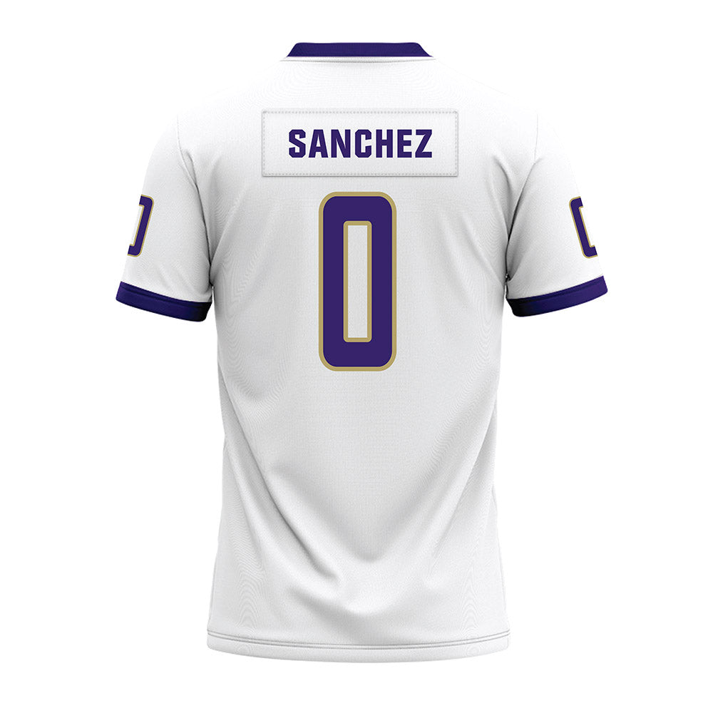 JMU - NCAA Football : Jaylan Sanchez - White Premium Football Jersey-1