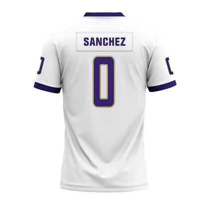 JMU - NCAA Football : Jaylan Sanchez - White Premium Football Jersey-1