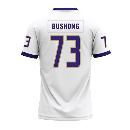 JMU - NCAA Football : Evan Bushong - White Premium Football Jersey-1