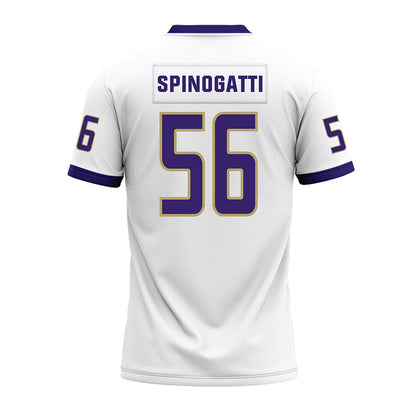 JMU - NCAA Football : Drew Spinogatti - White Premium Football Jersey-1