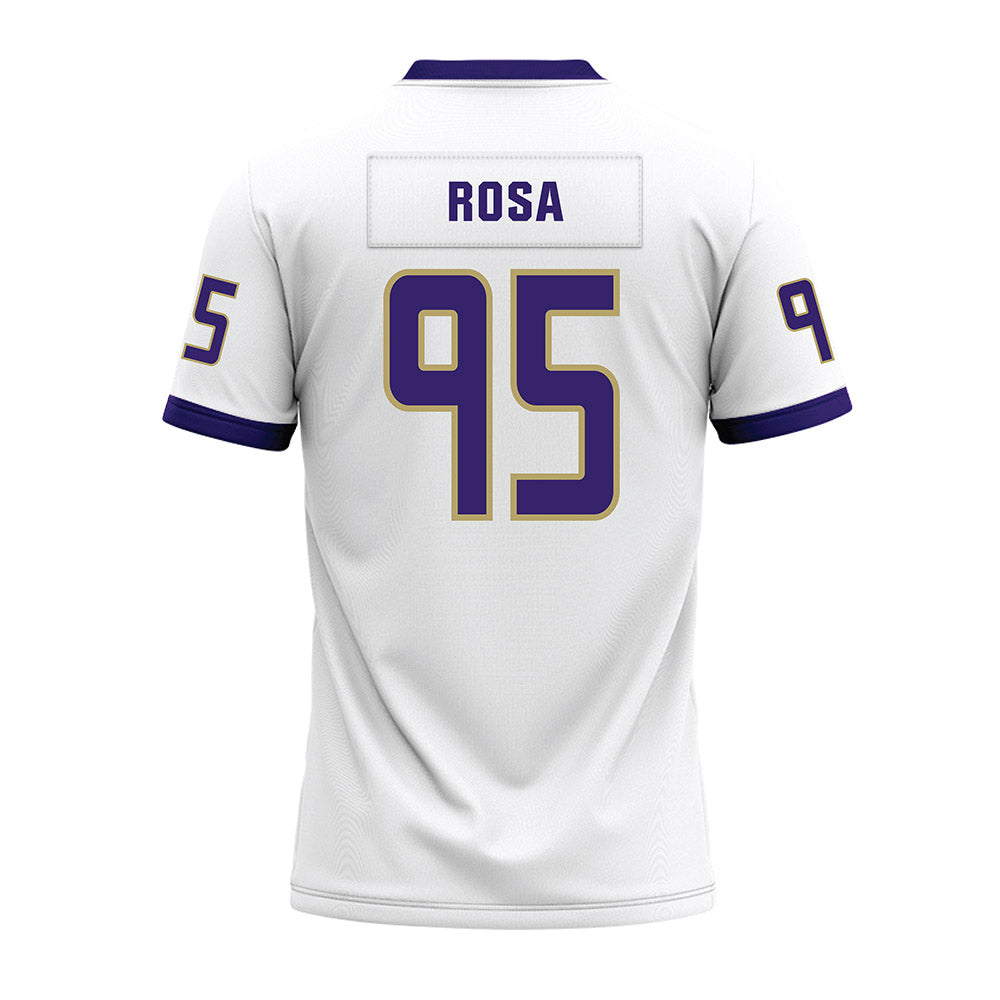 JMU - NCAA Football : Cristiano Rosa - White Premium Football Jersey-1