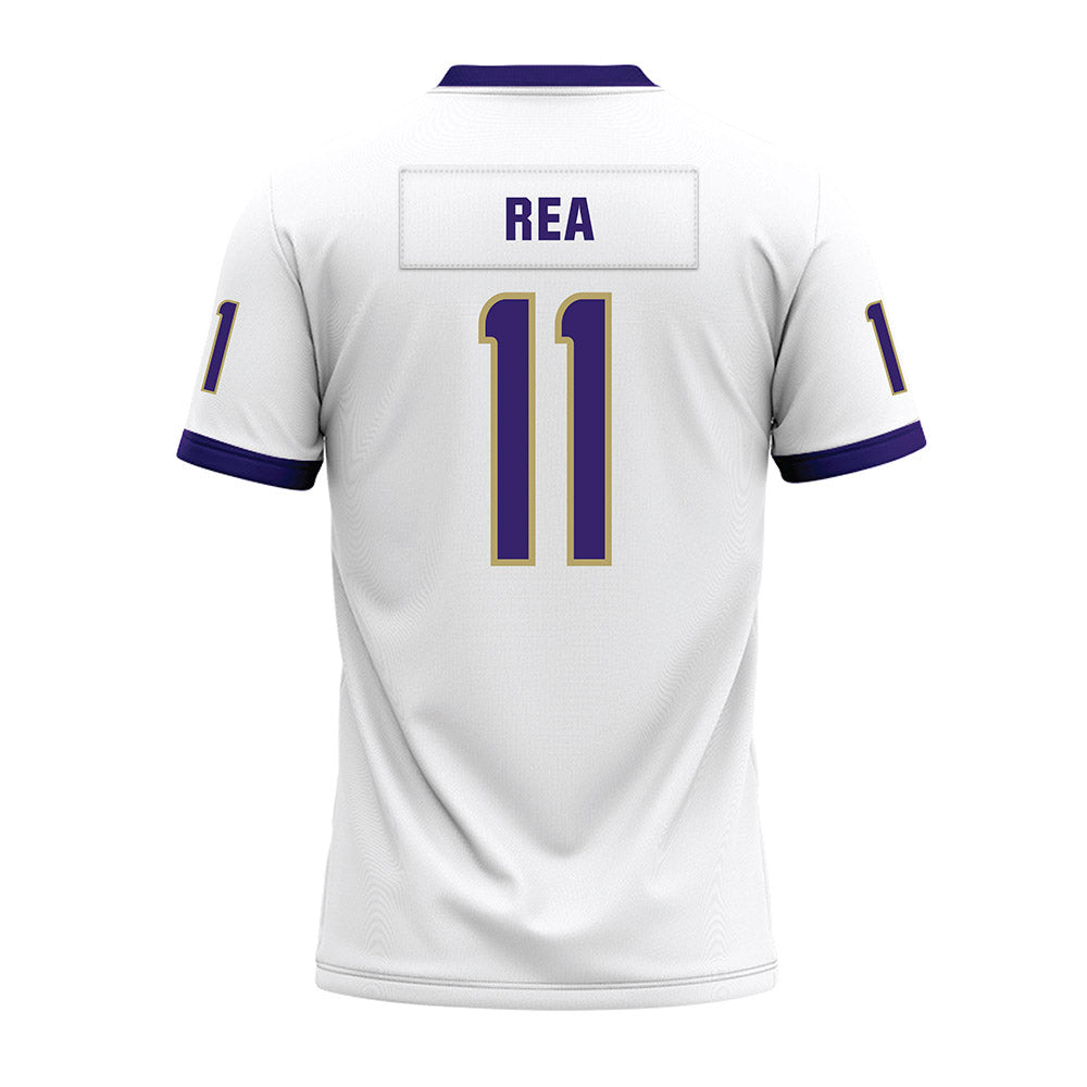 JMU - NCAA Football : Patrick Rea - White Premium Football Jersey-1