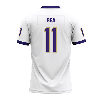 JMU - NCAA Football : Patrick Rea - White Premium Football Jersey-1