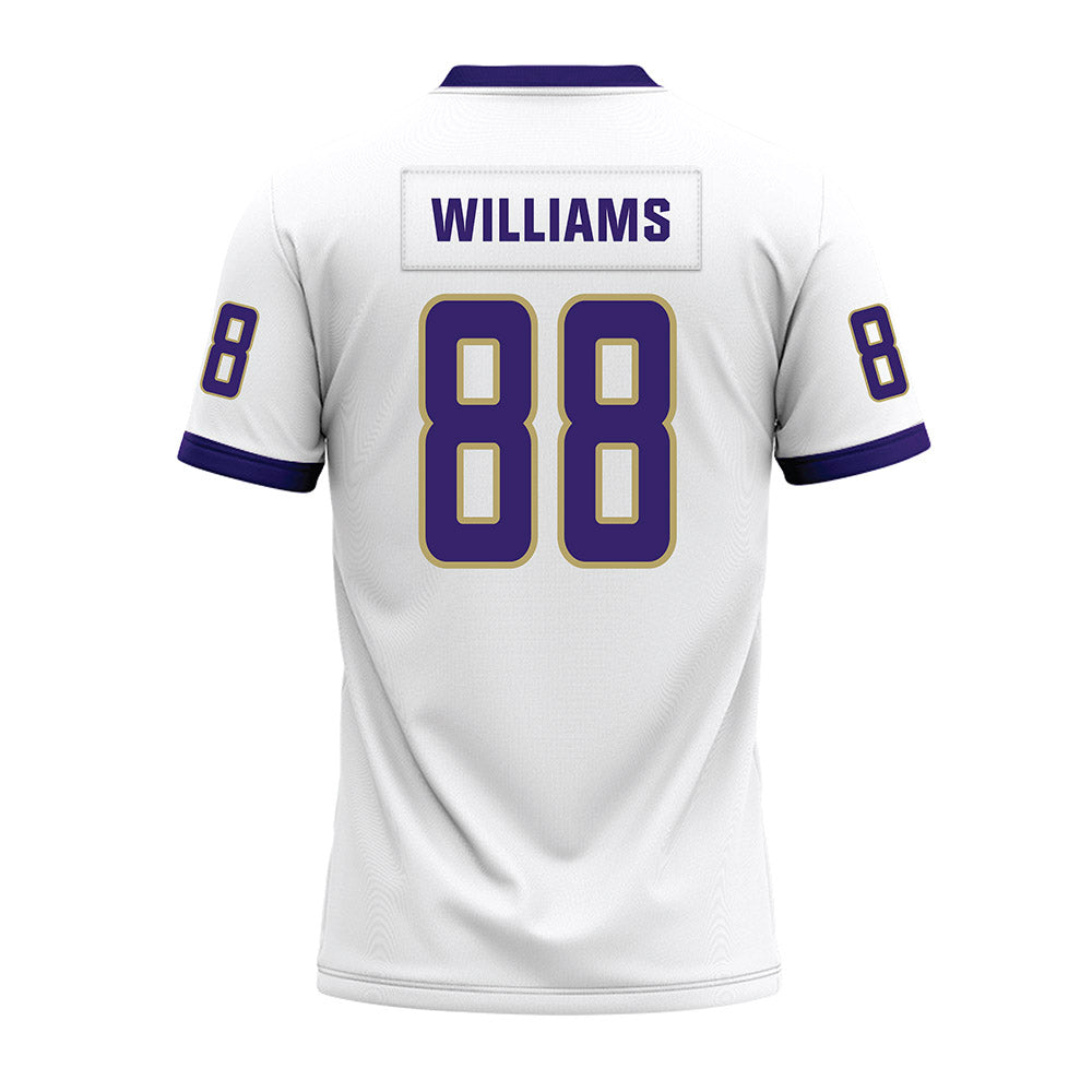 JMU - NCAA Football : Dylan Williams - White Premium Football Jersey-1