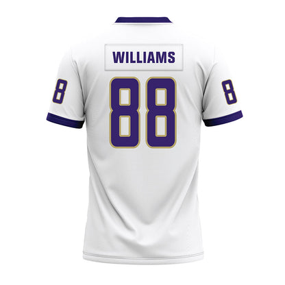 JMU - NCAA Football : Dylan Williams - White Premium Football Jersey-1