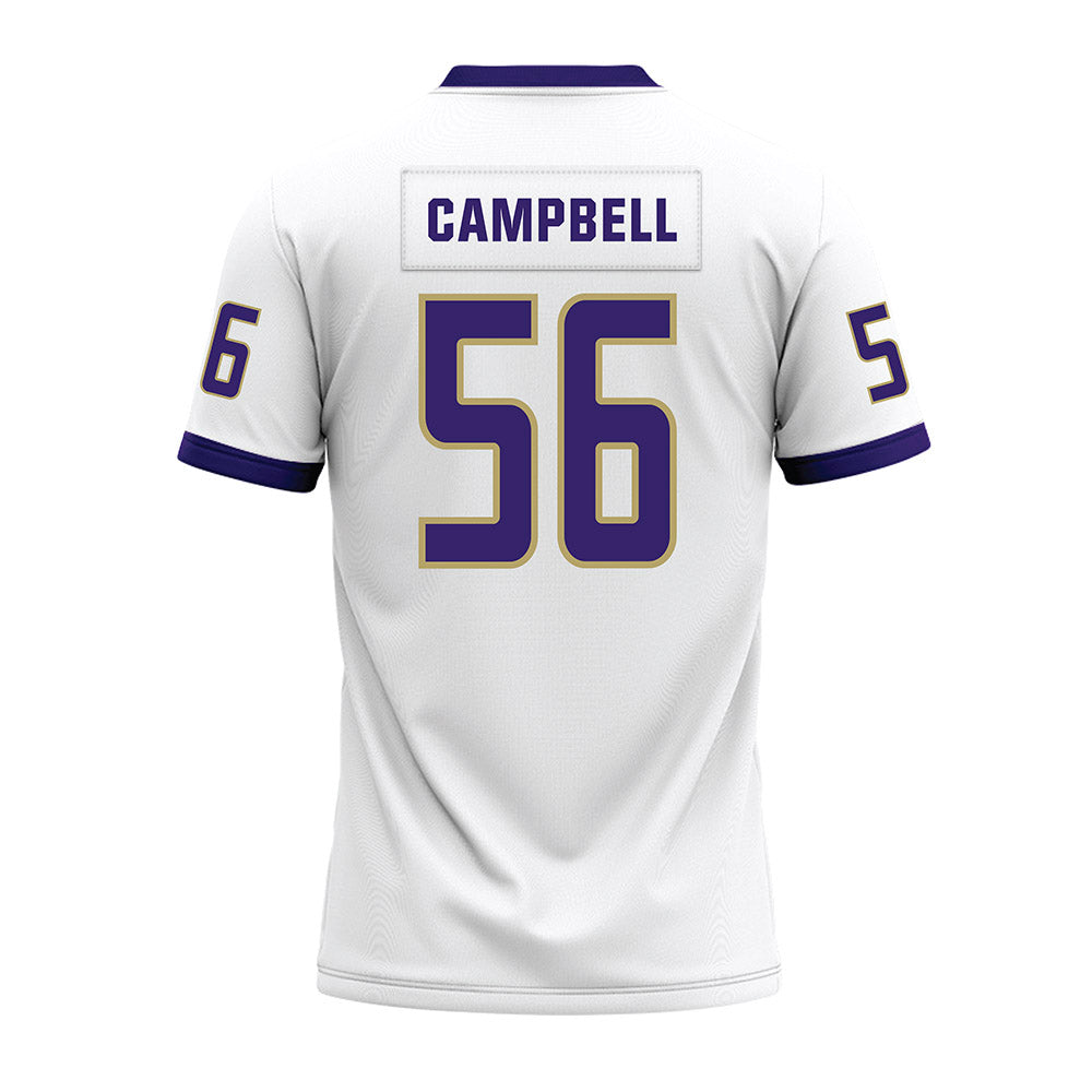 JMU - NCAA Football : JaKobe Campbell - White Premium Football Jersey-1