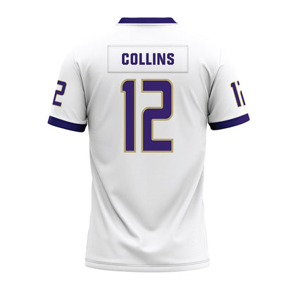 JMU - NCAA Football : Zaron Collins - White Premium Football Jersey-1