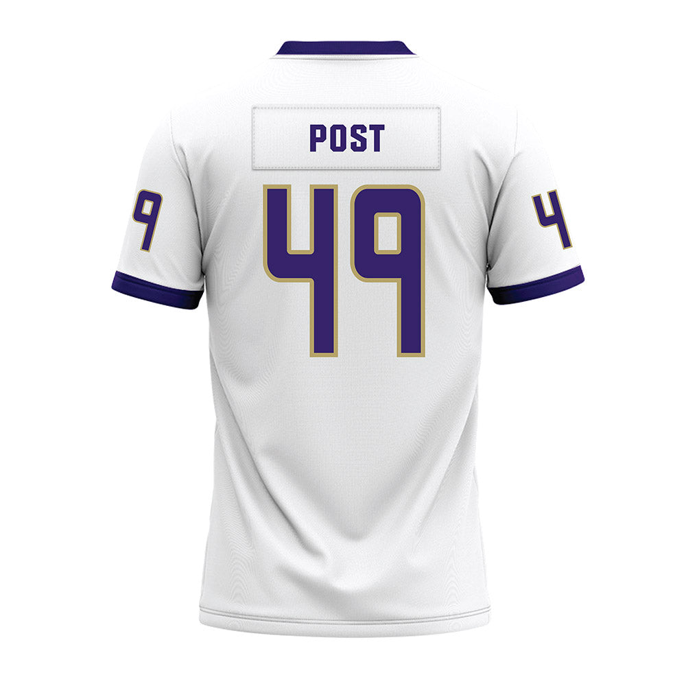 JMU - NCAA Football : Ryder Post - White Premium Football Jersey-1