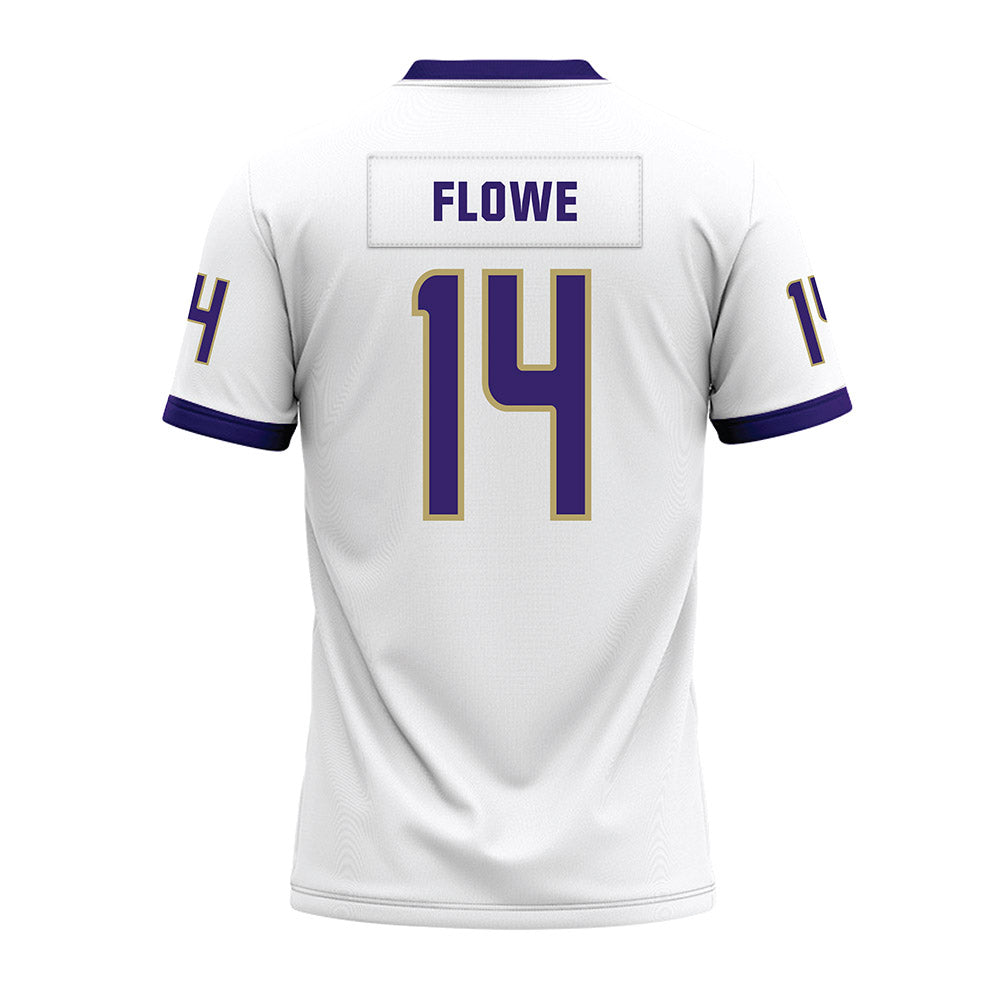 JMU - NCAA Football : KJ Flowe - White Premium Football Jersey-1