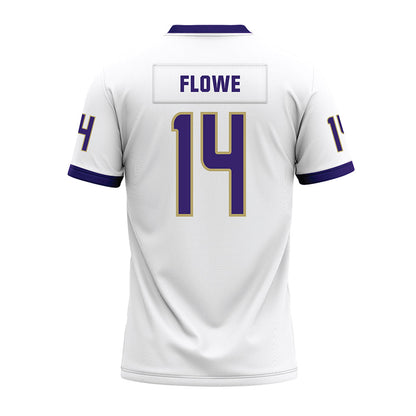 JMU - NCAA Football : KJ Flowe - White Premium Football Jersey-1