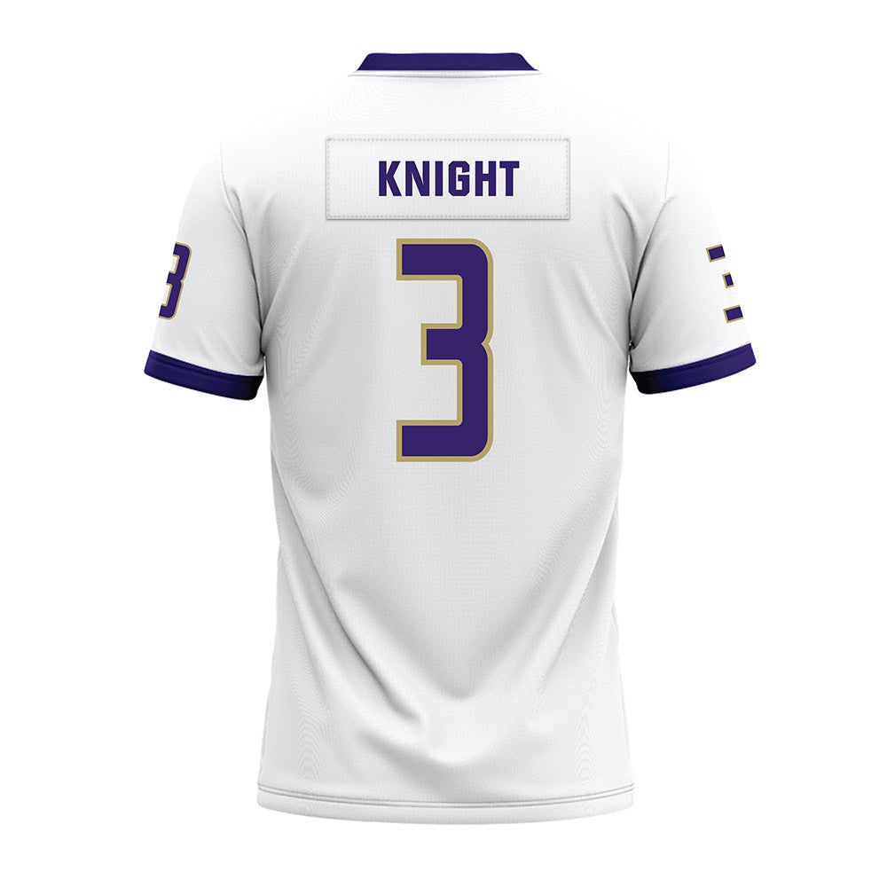 JMU - NCAA Football : Wayne Knight - White Premium Football Jersey-1