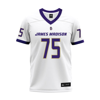 JMU - NCAA Football : Wyatt Maines - White Premium Football Jersey-0