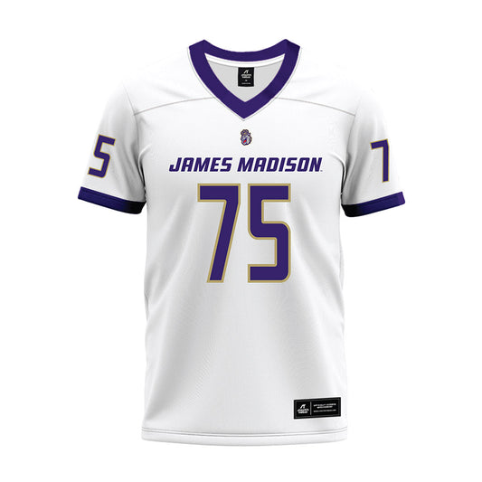 JMU - NCAA Football : Wyatt Maines - White Premium Football Jersey-0