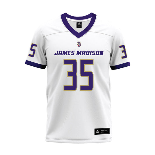 JMU - NCAA Football : Joshua Prince - White Premium Football Jersey-0