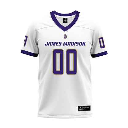 JMU - NCAA Football : Xavier Holmes - White Premium Football Jersey-0