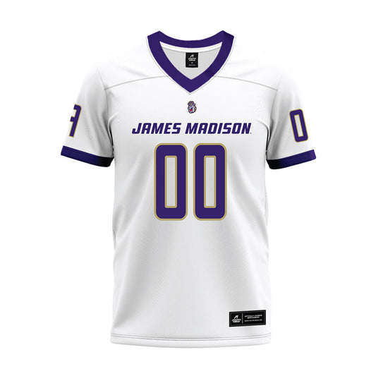 JMU - NCAA Football : Xavier Holmes - White Premium Football Jersey-0