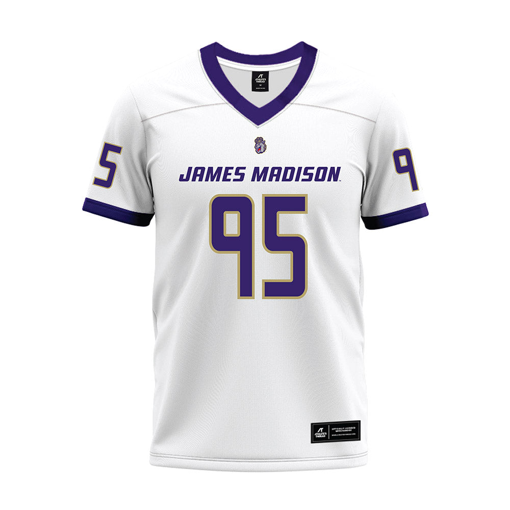 JMU - NCAA Football : Cristiano Rosa - White Premium Football Jersey-0