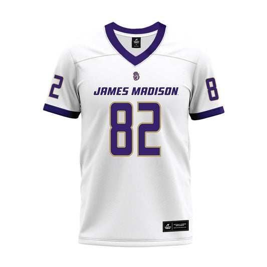 JMU - NCAA Football : Jamarcus Smith Jr - White Premium Football Jersey-0