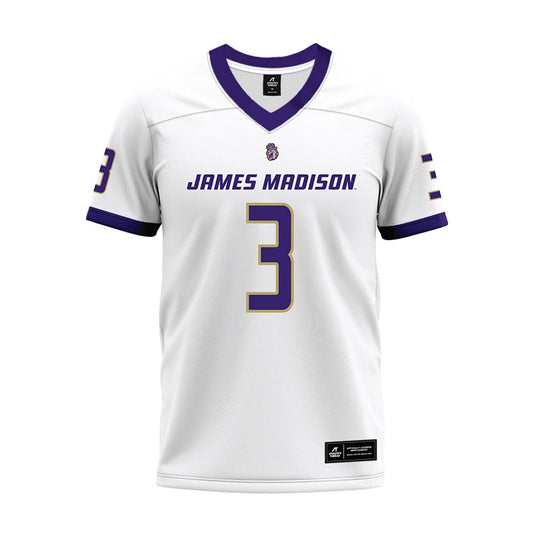 JMU - NCAA Football : Wayne Knight - White Premium Football Jersey-0