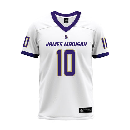 JMU - Football Alumni : Jalen Green - White Premium Football Jersey-0