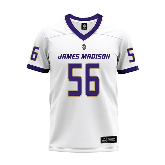 JMU - NCAA Football : JaKobe Campbell - White Premium Football Jersey-0