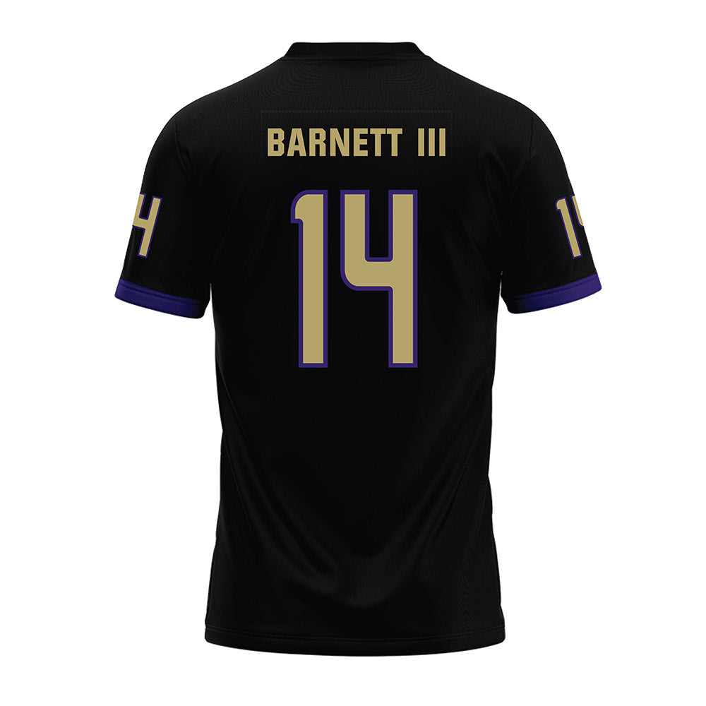 JMU - NCAA Football : Alonza Barnett III - Black Premium Football Jersey