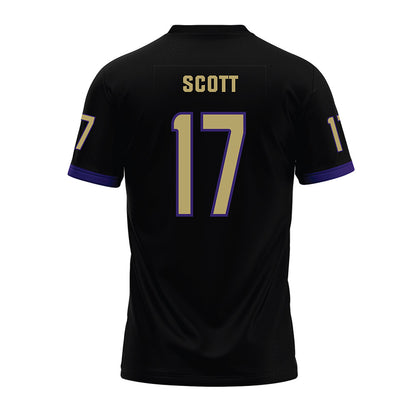JMU - NCAA Football : Michael Scott - Black Premium Football Jersey-1