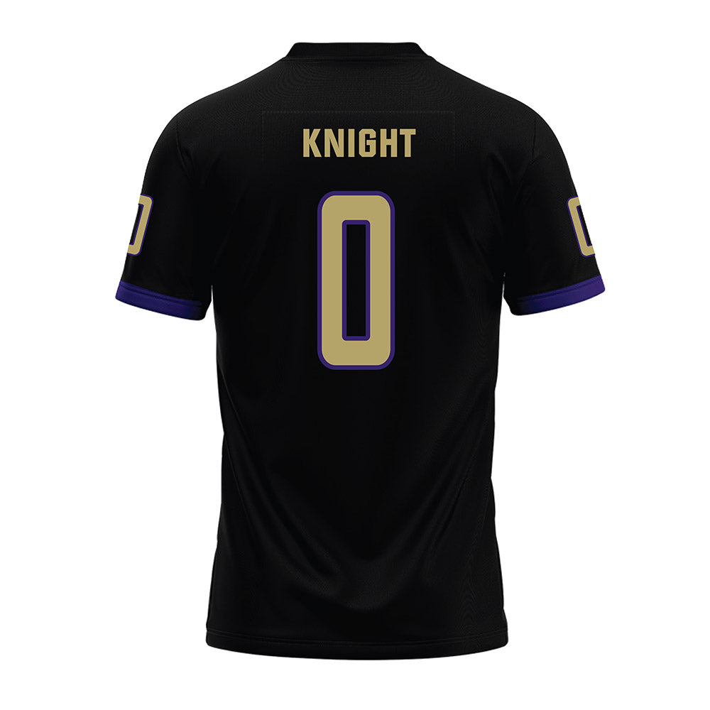  - NCAA Football : Yamir Knight - Black Premium Football Jersey-1