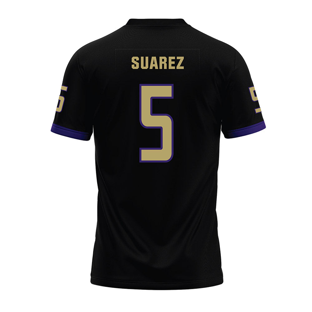 JMU - NCAA Football : Morgan Suarez - Black Premium Football Jersey-1
