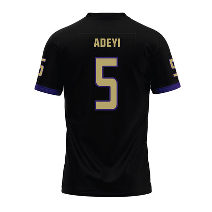 JMU - NCAA Football : Ayo Adeyi - Black Premium Football Jersey-1