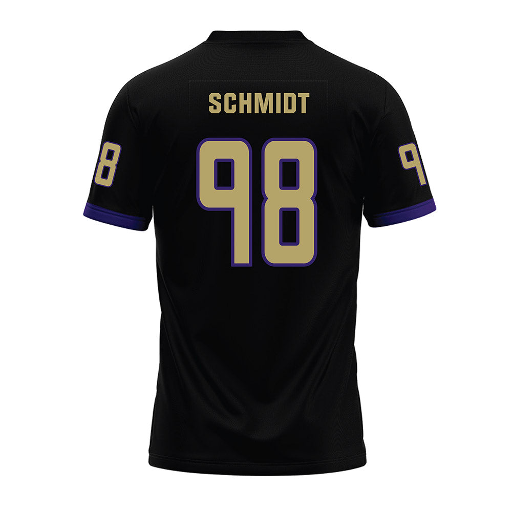 JMU - NCAA Football : Turner Schmidt - Black Premium Football Jersey-1