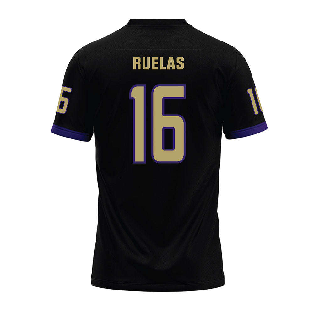 JMU - NCAA Football : Noe Ruelas - Black Premium Football Jersey-1