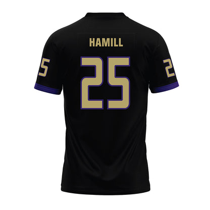 JMU - NCAA Football : Jackson Hamill - Black Premium Football Jersey-1