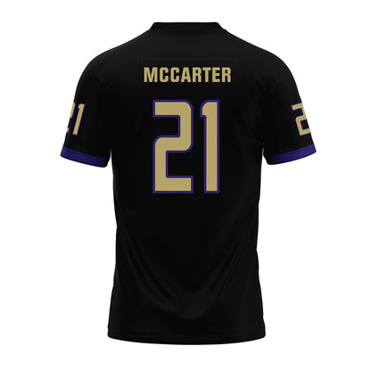 JMU - NCAA Football : Jackson McCarter - Black Premium Football Jersey-1