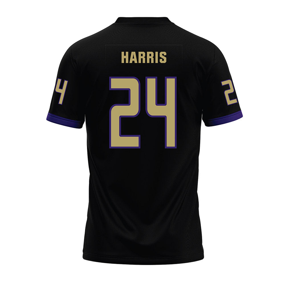 JMU - NCAA Football : Phillip Harris - Black Premium Football Jersey-1