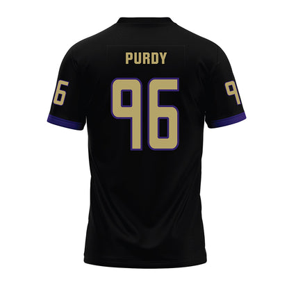JMU - NCAA Football : Cole Purdy - Black Premium Football Jersey-1