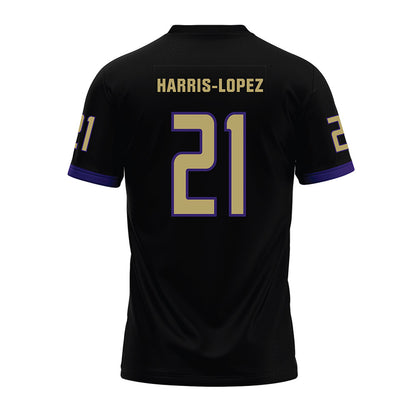 JMU - NCAA Football : Curtis Harris-Lopez - Black Premium Football Jersey-1