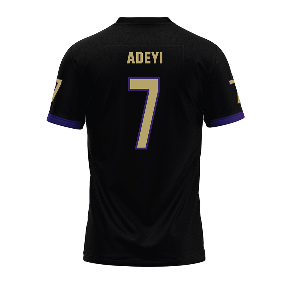 JMU - NCAA Football : Ayo Adeyi - Black Premium Football Jersey