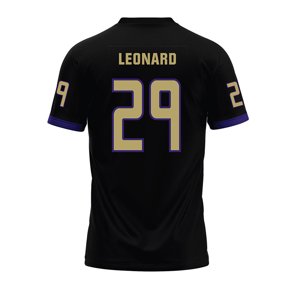 JMU - NCAA Football : Tre Leonard - Black Premium Football Jersey-1